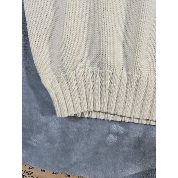 Polo by Ralph Lauren Sweater Vest size XL Ivory Color Classy Grandpa - Picture 6 of 7